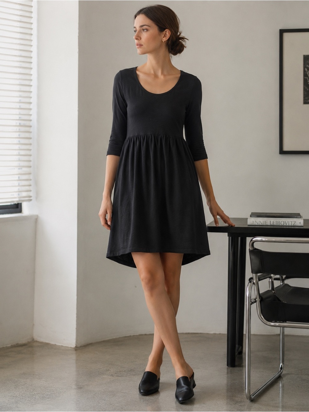 Matilda Jane Camp THE DISCOVERY DRESS minimalist 90’s imspired black size small